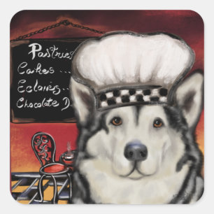 Alaskan Malamute         Square Sticker
