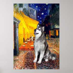 Alaskan Malamute - Terrace Cafe Poster