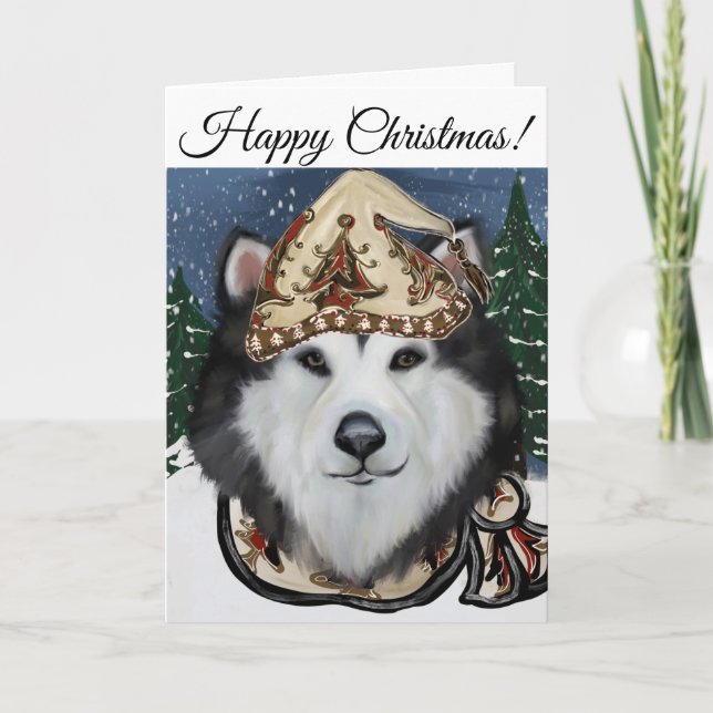 Alaskan Malamute             Thank You Card (Front)