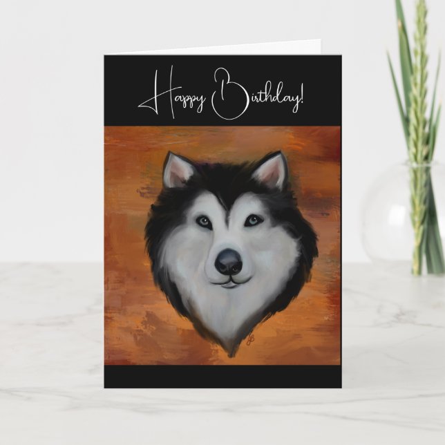 Alaskan Malamute                  Thank You Card (Front)