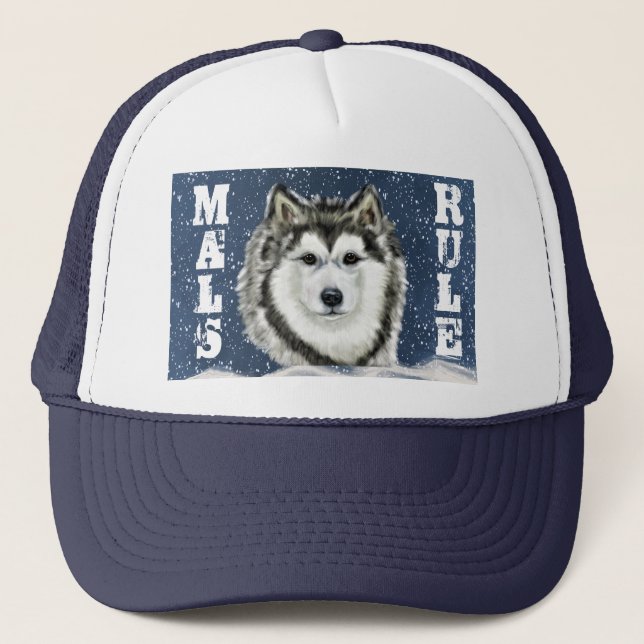 Alaskan Malamute     Trucker Hat (Front)