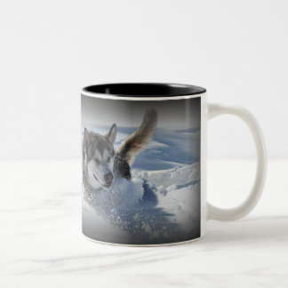Alaskan Malamute Two-Tone Coffee Mug