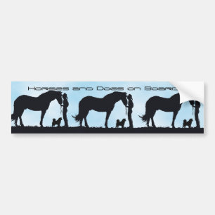 Alaskan Malamute Western Silhouette Bumper Sticker