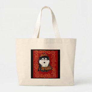 Alaskan Malamute Year of the Dog Large Tote Bag