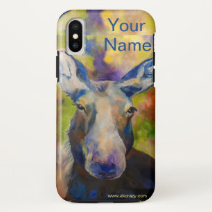 Alaskan Moose iphone cover_Jen Suey customised Cas Case-Mate iPhone Case