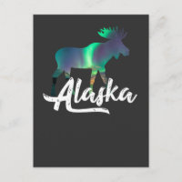 Alaskan Moose with Aurora Borealis Gift