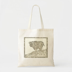 Alaskan mountain goat tote bag