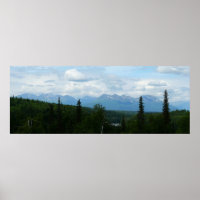 Alaskan Mountain Range Panoramic Photography