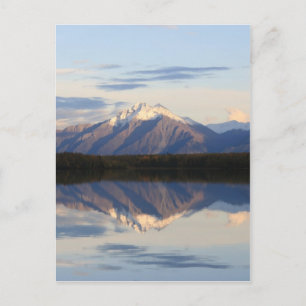 Alaskan Mountain Sunset Postcard