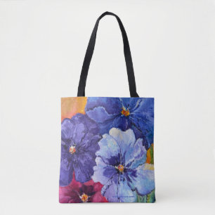 Alaskan Pansies Tote Bag
