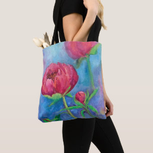 Alaskan Peonies Tote Bag