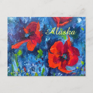Alaskan Poppies Postcard