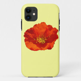 Alaskan Red Poppy Colourful Flower iPhone 11 Case