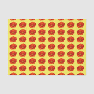 Alaskan Red Poppy Colourful Flower Tissue Paper