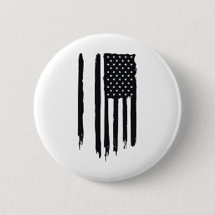 Alaskan Rugged Tundra American Flag Usa 6 Cm Round Badge