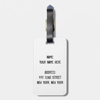 Alaskan Scenery Luggage Tag with Leather Strap