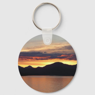 Alaskan Sunset I Beautiful Alaska Photography Key Ring