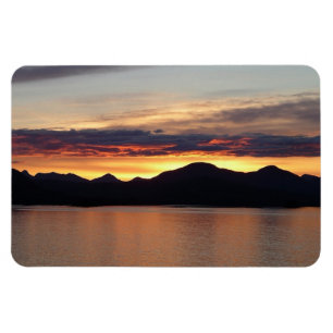 Alaskan Sunset I Beautiful Alaska Photography Magnet