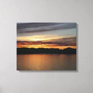 Alaskan Sunset II Beautiful Alaska Photography Canvas Print
