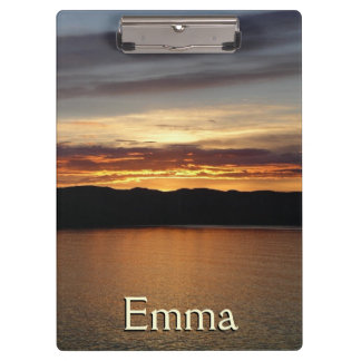 Alaskan Sunset II Beautiful Alaska Photography Clipboard