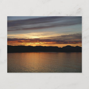 Alaskan Sunset II Beautiful Alaska Photography Postcard