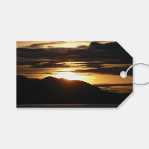 Alaskan Sunset III Beautiful Alaska Photography Gift Tags