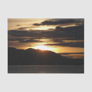 Alaskan Sunset III Beautiful Alaska Photography Tissue Paper