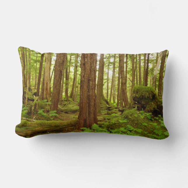 Alaskan Temperate Rainforest Lumbar Cushion (Front)