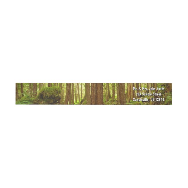 Alaskan Temperate Rainforest Wrap Around Label (Individual)