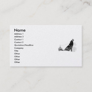 Alaskan Timber Wolf Business Card