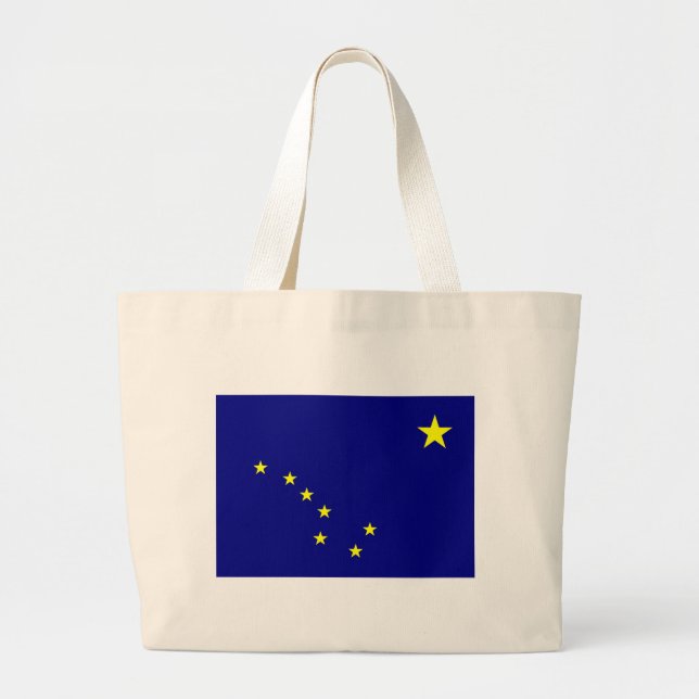 Alaska's Flag Large Tote Bag (Front)