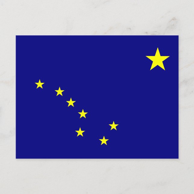 Alaska's Flag Postcard (Front)
