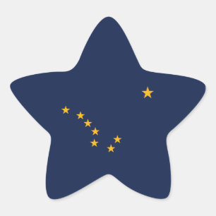 Alaska's Flag Star Sticker