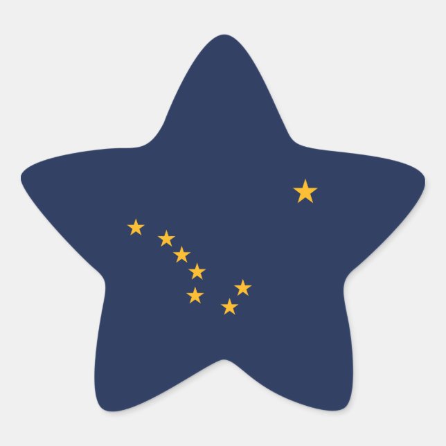 Alaska's Flag Star Sticker (Front)