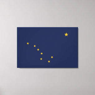 Alaska's Flag Wrapped Canvas