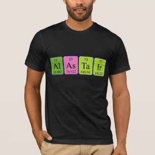Alastair periodic table name shirt