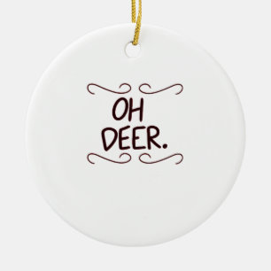 Alastor Oh Deer Creative Art Design Ceramic Tree Decoration