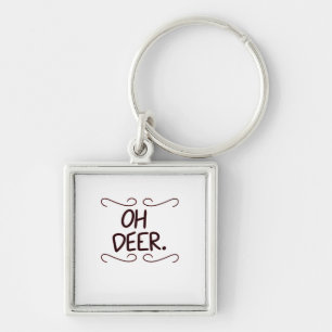 Alastor Oh Deer Creative Art Design Key Ring