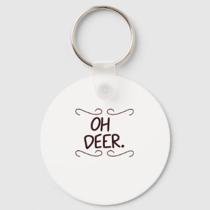 Alastor Oh Deer Creative Art Design Keychain