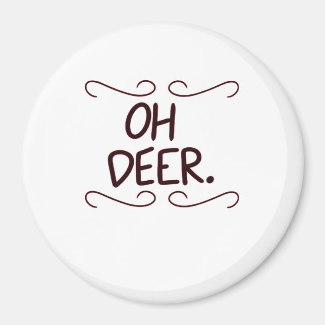 Alastor Oh Deer Creative Art Design  Magnet (Front)