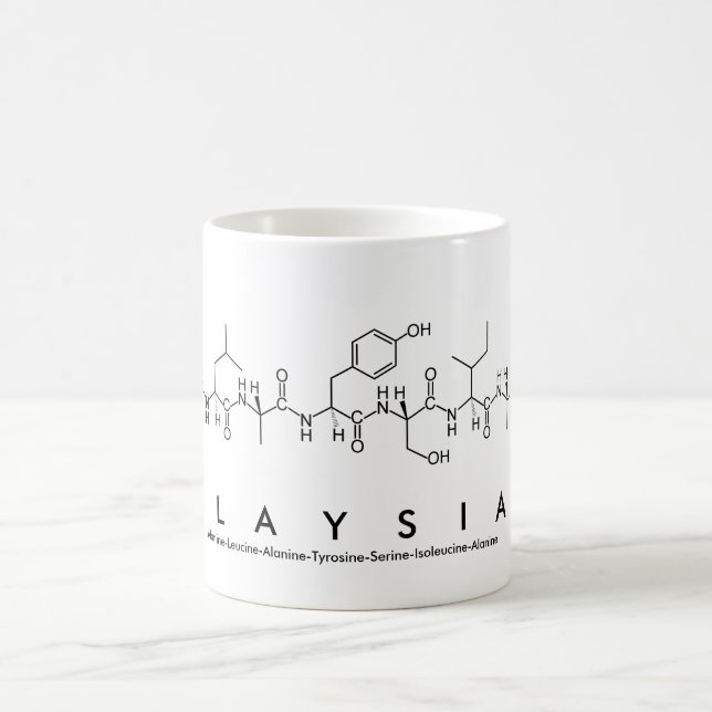 Alaysia peptide name mug (Center)