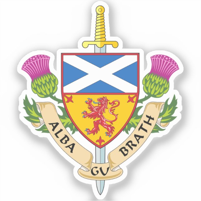 Alba Gu Bràth Scottish Heritage Crest Inspired (Front)