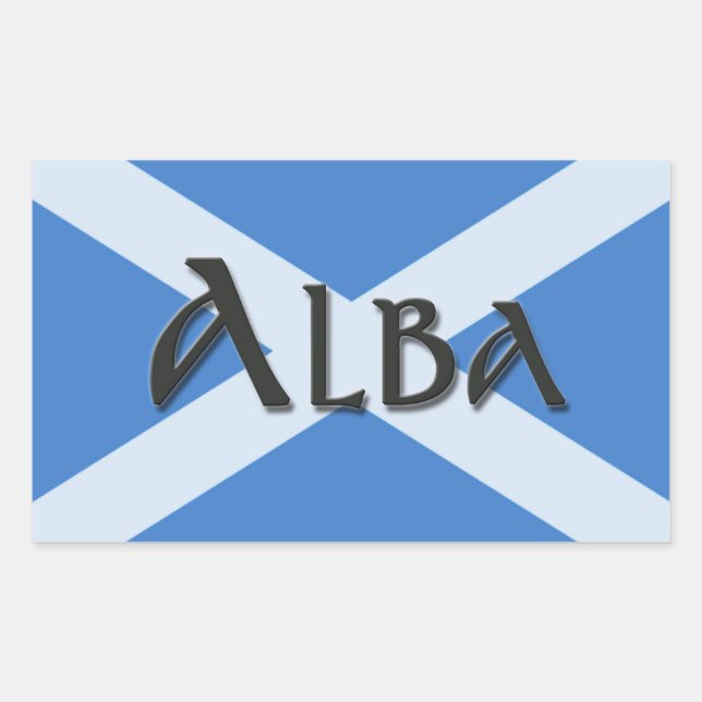 Alba Saltire Rectangular Sticker (Front)
