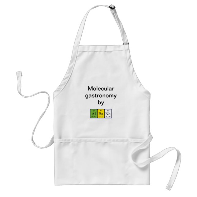 Albane periodic table name apron (Front)