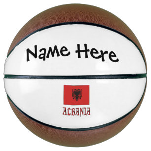 Albania Albanian Flag Personalised Basketball