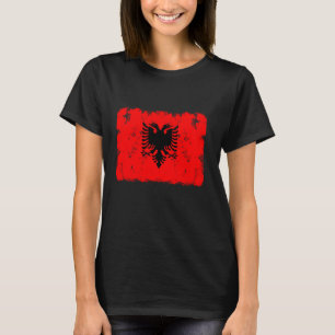 Albania Albanian Flag Pride Roots Vintage 2 T-Shirt