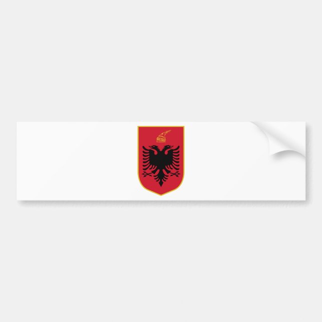 Albania Coat Of Arms Bumper Sticker (Front)