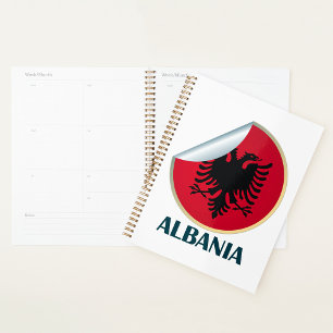 Albania Double Headed Eagle Emblem Planner