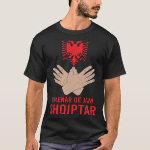 Albania Eagle Flag Kosovo Shqiptar Krenar Qe Jam A T-Shirt