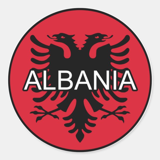 Albania Euro Sticker (Front)